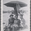 Jean with couple at beach