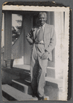 Paul Blackwell standing on steps