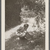 Jean Blackwell Hutson working in garden