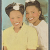 Tinted photo of two women