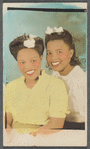 Tinted photo of two women