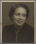 Jean Blackwell Hutson portrait in dark dress
