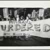 Friends of Michael Stewart march down 5th Ave in Art Parade Sept 27