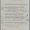 Fragments of editors' notes on a profile (author's cries are in handwriting)