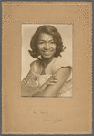 Joan sitting for studio portrait