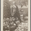 Man standing in garden