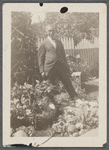 Man standing in garden