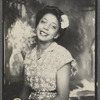 Woman with flower in hair