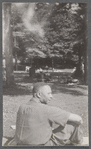 Man on grass in park