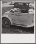 Cars lined up outside shelters at Osceola migratory labor camp. Belle Glade, Florida