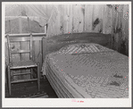 Interior of one of the labor houses at Okeechobee migratory labor camp. Belle Glade, Florida