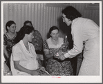 Project nurse giving instructions and demonstrations during prenatal clinic. Terrebonne Project, Schriever, Louisiana