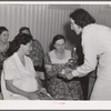 Project nurse giving instructions and demonstrations during prenatal clinic. Terrebonne Project, Schriever, Louisiana