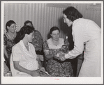 Project nurse giving instructions and demonstrations during prenatal clinic. Terrebonne Project, Schriever, Louisiana