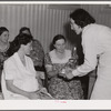 Project nurse giving instructions and demonstrations during prenatal clinic. Terrebonne Project, Schriever, Louisiana