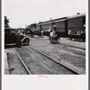 Unloading trains at station in northwestern Florida
