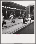 Passengers leaving station in northwestern Florida