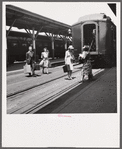 Passengers leaving station in northwestern Florida
