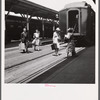 Passengers leaving station in northwestern Florida