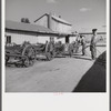 On the King and Anderson cotton plantation near Clarksdale. Mississippi Delta, Mississippi. All the wagons are built and painted and most of the repair work done in their own shops.
