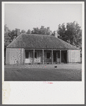 Melrose, Natchitoches Parish, Louisiana. Old home with mud walls built by mulattoes, now a part of the John Henry cotton plantation. It was the original house built on the "Yucca Plantation" by Augustin Metoyier in 1824, and later, after big house was