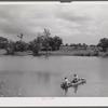 Melrose, Natchitoches Parish, Louisiana. Cane River, excellent fishing grounds in this area