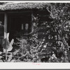 Melrose, Natchitoches Parish, Louisiana. One of cabins built by [multiracial people] on John Henry cotton plantation. It was originally the kitchen to the big house, later the blacksmith shop. Built and owned by Metoyier and sold to J.H. Henry in 1833