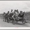 [Multiracial people] returning from town with groceries and supplies near Melrose, Natchitoches Parish, Louisiana