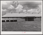 Seed house and portable cotton houses on Hopson cotton plantation. Clarksdale, Mississippi Delta, Mississippi