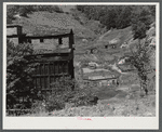 Abandoned mining town in mountain section near Chavies, Kentucky.