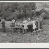 In the early fall during "syrupping off" time many children stay home from school to eat the freshly boiled down sorghum cane syrup. The cook usually goes to the various farms in the neighborhood and for his work takes a share of the syrup. On the highway