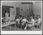 One of the newer consolidated schools in Breathitt County, where Mrs. Marie R. Turner is county superintendent. She is trying to consolidate all the schools and build them of stone since so many of the mountain schools have been burned down several times.