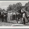 Farmers trading mules and horses on "Jockey Street" in Campton, Kentucky.