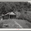 One-room school in Breathitt County, Kentucky. Up South Fork of the Kentucky River.