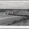 General view of valley farm land between Louisville and Bardstown, Kentucky.