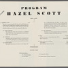 Concerts by Pianist Hazel Scott