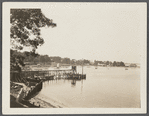 View of Shelter Island Yacht Club. Deering Harbor, north side of island. Shelter Island, Shelter Island