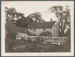 Rear view of Washington Boarding House. West side Deerpark Ave., between Railroad Ave. and LIRR tracks. Built 1803 by Nathaniel Conklin. Babylon, Babylon