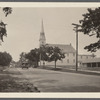 First Presbyterian Church. North side Main Street, opposite Irving Place. Erected 1784. Huntington, Huntington