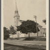 First Presbyterian Church. North side Main Street, opposite Irving Place. Erected 1784. (Detailed history on back of photo.) Huntington, Huntington