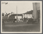 View of SE corner Main and Bridge Streets. Hardware store N. Corwin (1873). Riverhead, Riverhead