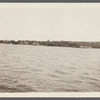 View of Shelter Island Heights from ferry boat. Poggatticut Hotel, formerly Prospect House, in center. Shelter Island, Shelter Island