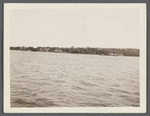 View of Shelter Island Heights from ferry boat. Poggatticut Hotel, formerly Prospect House, in center. Shelter Island, Shelter Island