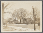 View of east side Main Street. Masonic Temple on left, opp. Newtown Lane (extension of former John Fithian house). East Hampton, East Hampton