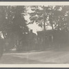 View of NW corner Main Street and Griffing Ave. Historical Society on right, was County Clerk's Office. Riverhead, Riverhead