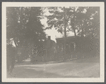 View of NW corner Main Street and Griffing Ave. Historical Society on right, was County Clerk's Office. Riverhead, Riverhead