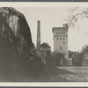 Yellow brick tower. Tower was built about 1880 as part of gristmill by Judge Timothy Griffing (d.1924). Riverhead, Riverhead