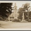 First Presbyterian Church. South side Main Street. Organized 1795. Civil War Monunent in front. Northport, Huntington