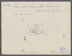 Daniel Brewster house. North side Middle Country Road in hollow?, east of William Brewster house on hill. Middle Island, Brookhaven