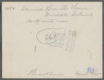 Daniel Brewster house. North side Middle Country Road in hollow?, east of William Brewster house on hill. Middle Island, Brookhaven